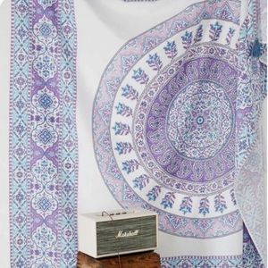 Urban Outfitters Blue and Purple Mandala Tapestry